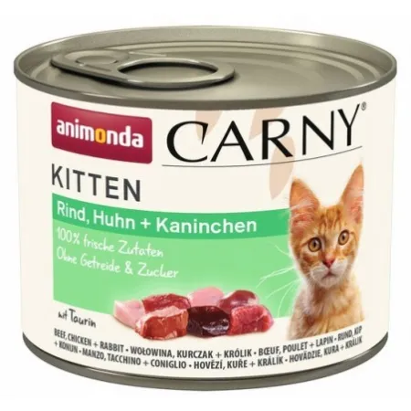 ANIMONDA Carny Kitten wołowina, kurczak i królik 200G